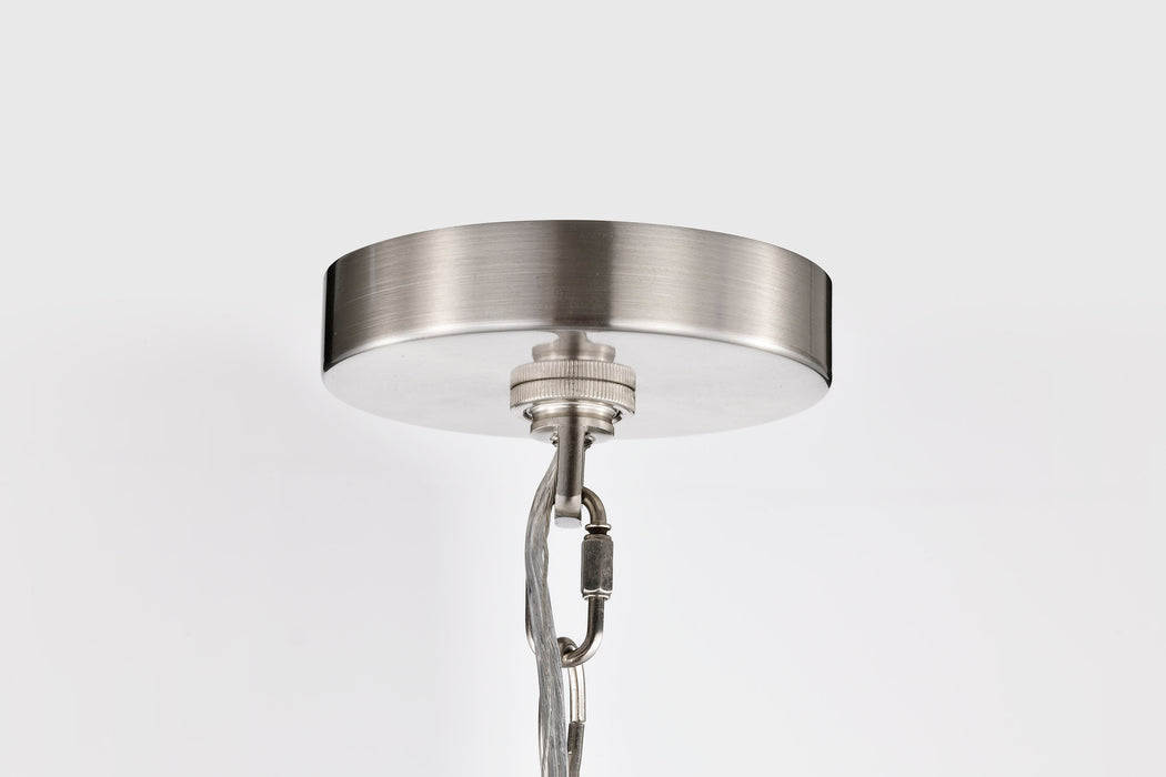 Boliver Three Light Pendant in Brushed Nickel