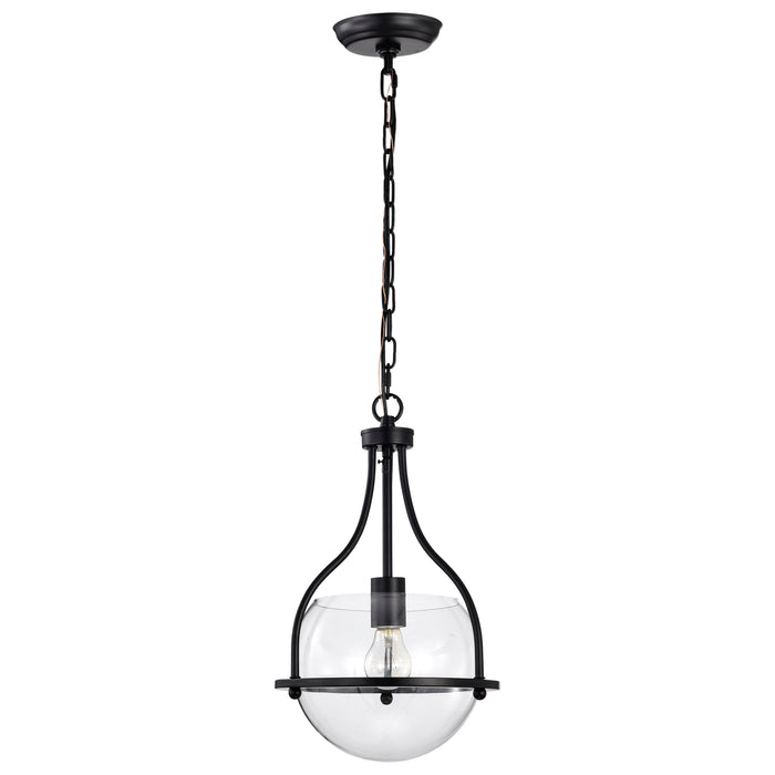 Amado One Light Pendant in Matte Black