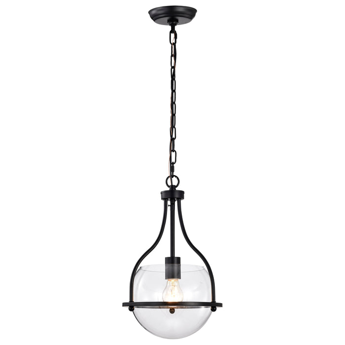 Amado One Light Pendant in Matte Black