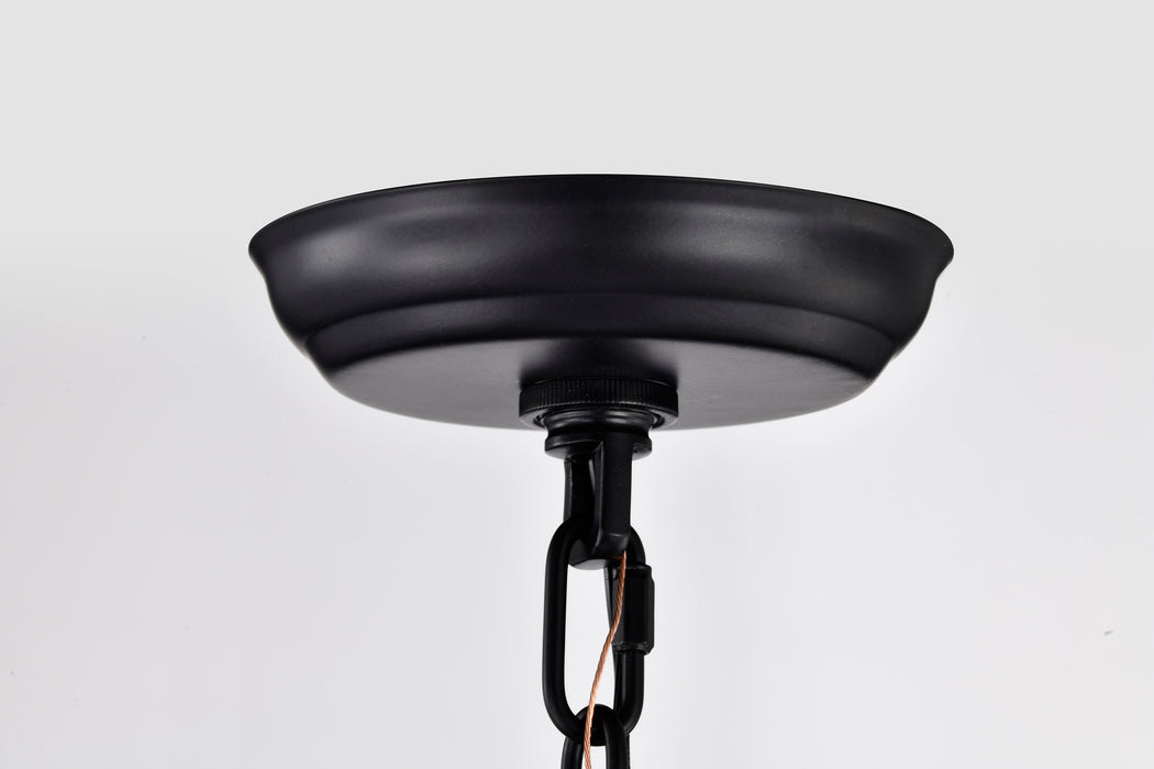 Amado One Light Pendant in Matte Black