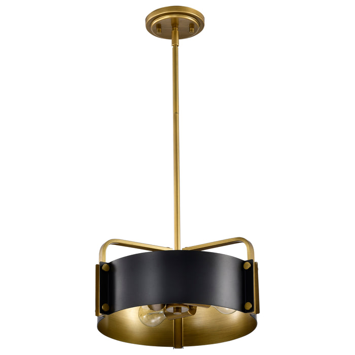 Altos Three Light Pendant in Matte Black