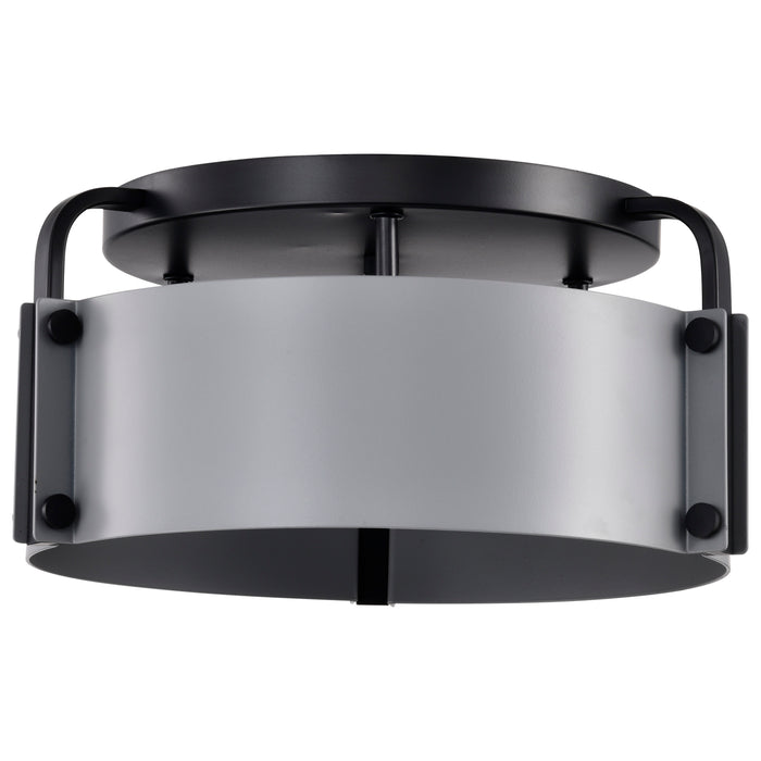 Altos Three Light Semi Flush Mount in Matte Gray