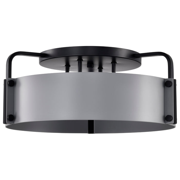 Altos Four Light Semi Flush Mount in Matte Gray