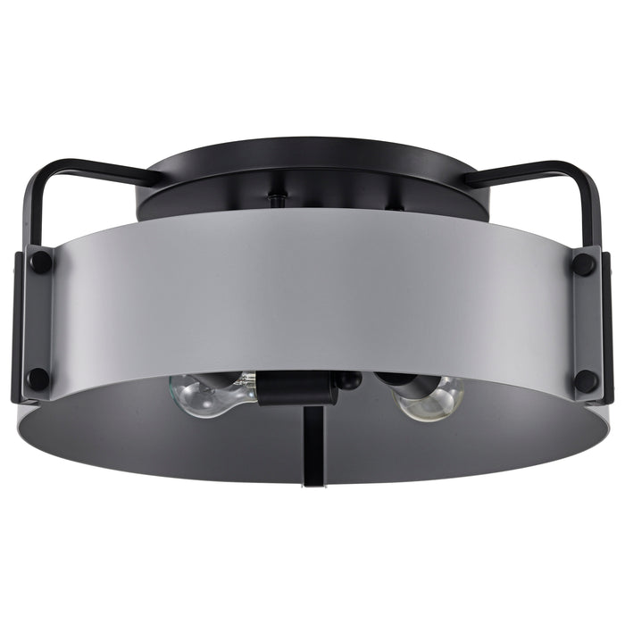 Altos Four Light Semi Flush Mount in Matte Gray