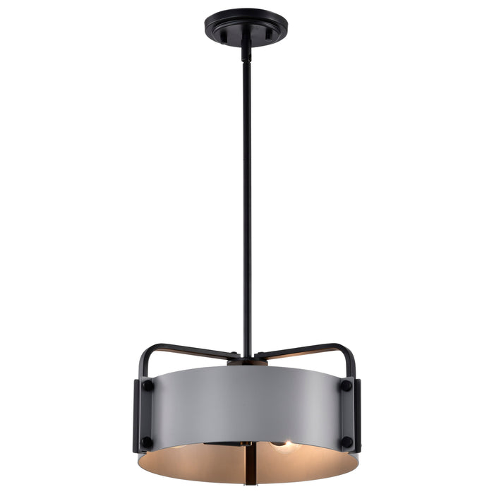 Altos Three Light Pendant in Matte Gray