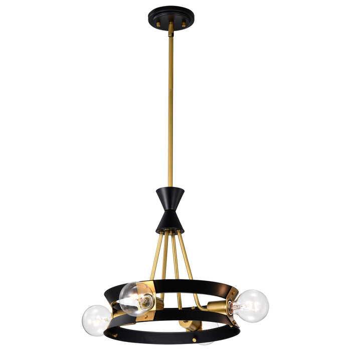 Marsden Four Light Chandelier in Matte Black