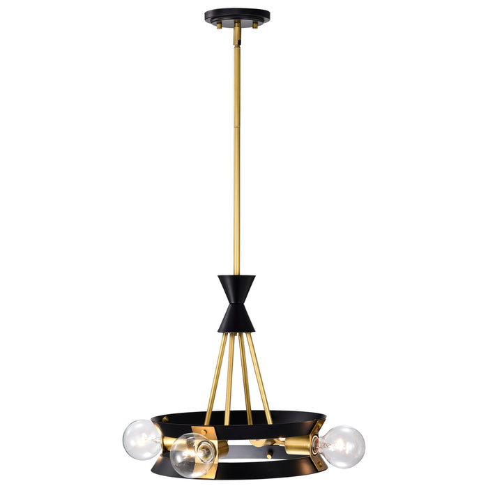 Marsden Four Light Chandelier in Matte Black