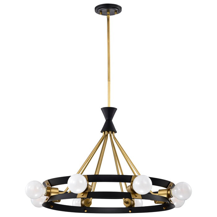 Marsden Eight Light Chandelier in Matte Black