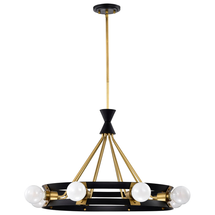 Marsden Eight Light Chandelier in Matte Black