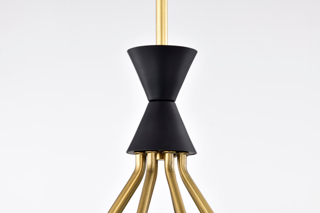 Marsden Eight Light Chandelier in Matte Black