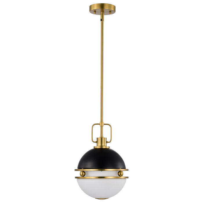 Everton One Light Pendant in Matte Black