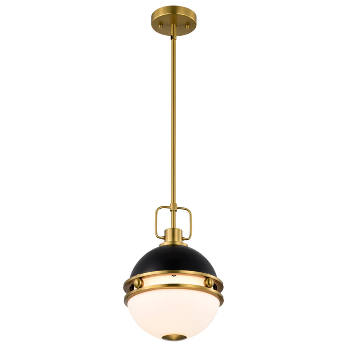 Everton One Light Pendant in Matte Black