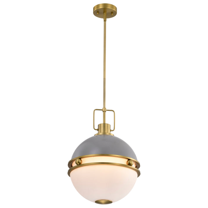 Everton Two Light Pendant in Matte Gray