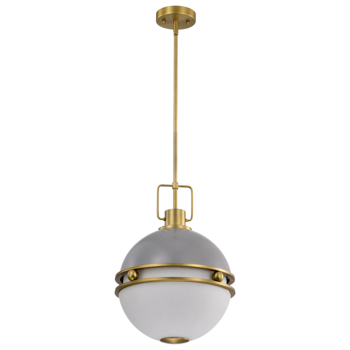 Everton Two Light Pendant in Matte Gray