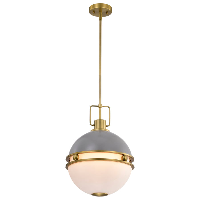 Everton Two Light Pendant in Matte Gray