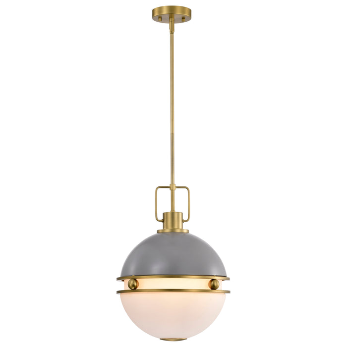 Everton Two Light Pendant in Matte Gray