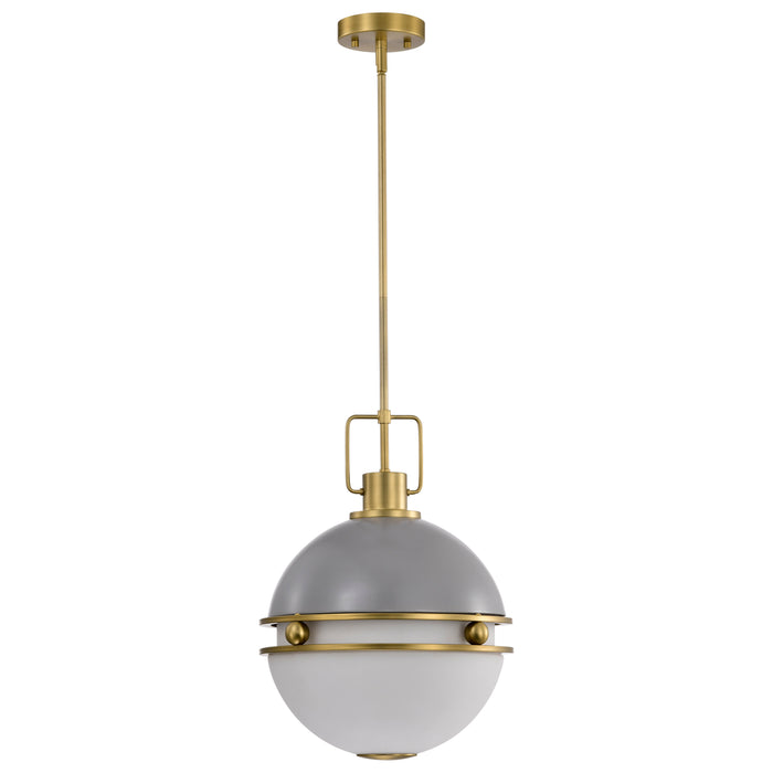 Everton Two Light Pendant in Matte Gray