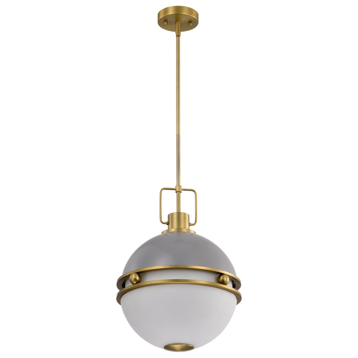 Everton Two Light Pendant in Matte Gray