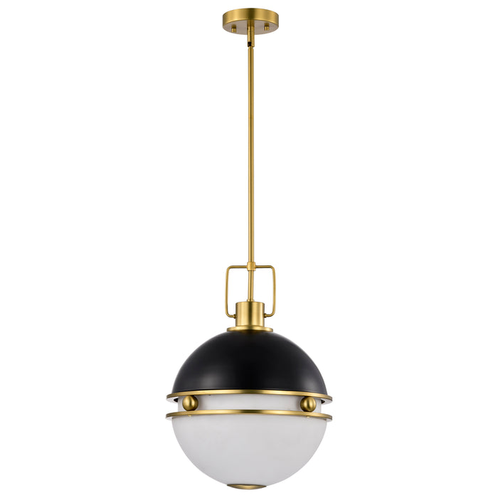 Everton Two Light Pendant in Matte Black