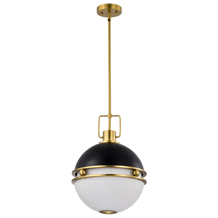 Everton Two Light Pendant in Matte Black