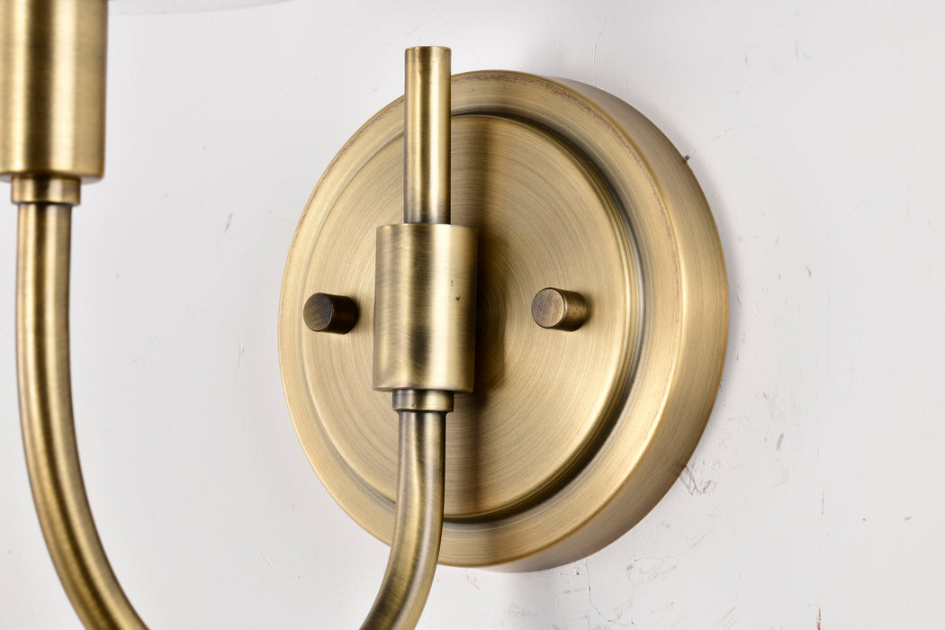 Brookside One Light Wall Sconce in Vintage Brass