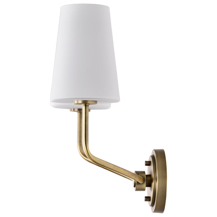 Cordello Two Light Wall Sconce in Vintage Brass