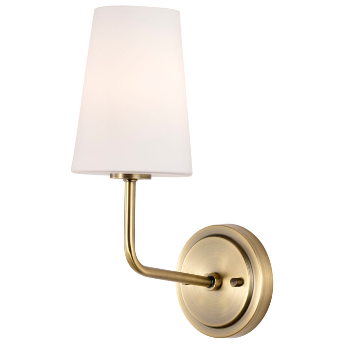 Cordello One Light Wall Sconce in Vintage Brass