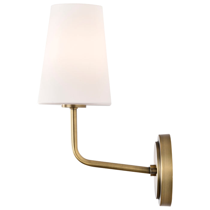 Cordello One Light Wall Sconce in Vintage Brass