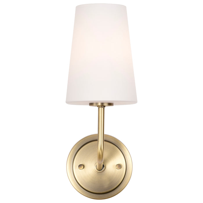 Cordello One Light Wall Sconce in Vintage Brass