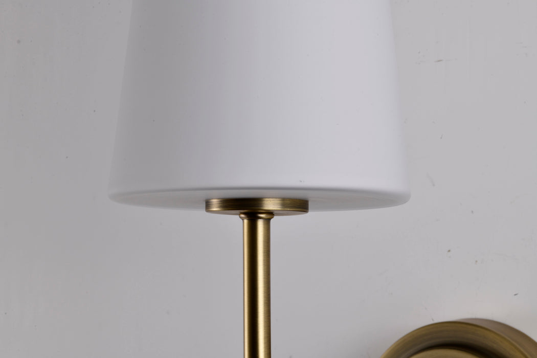 Cordello One Light Wall Sconce in Vintage Brass