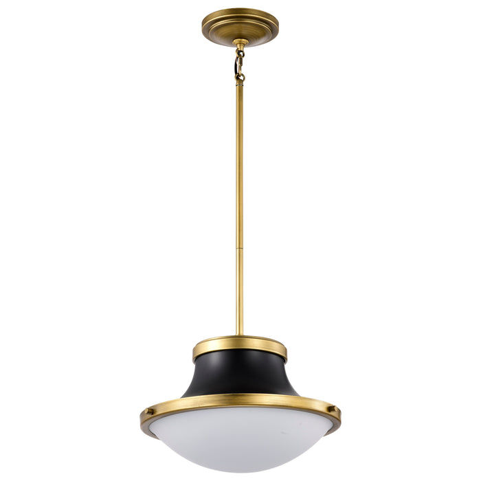 Lafayette One Light Pendant in Matte Black