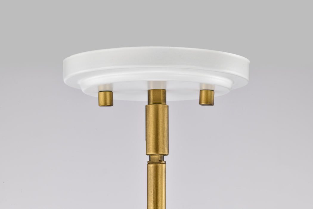 Admiral One Light Pendant in Matte White