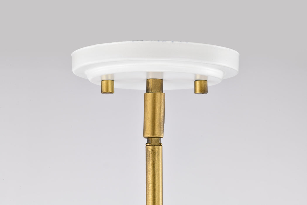 Admiral One Light Pendant in Matte White