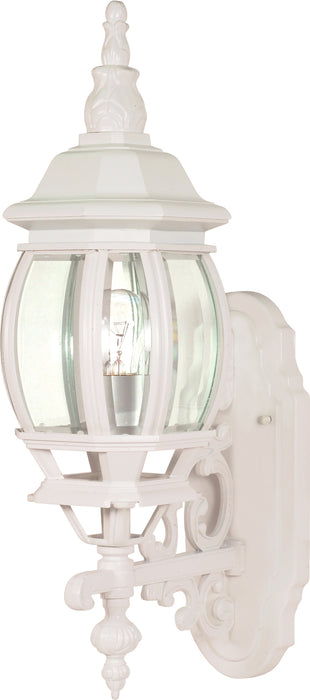 Central Park One Light Outdoor Wall Lantern in White