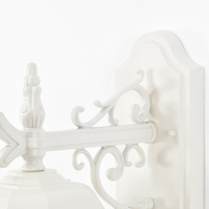 Central Park Three Light Outdoor Wall Lantern in White