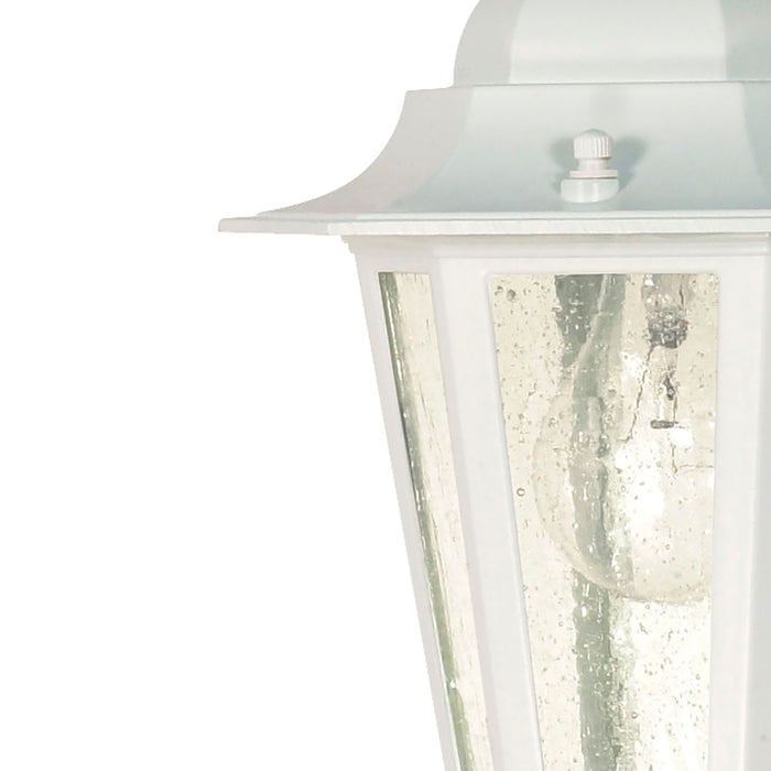 Cornerstone One Light Hanging Lantern in White