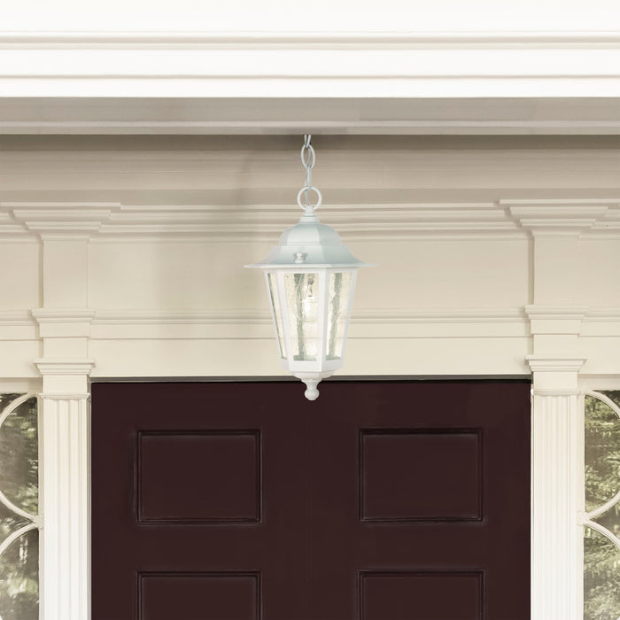 Cornerstone One Light Hanging Lantern in White