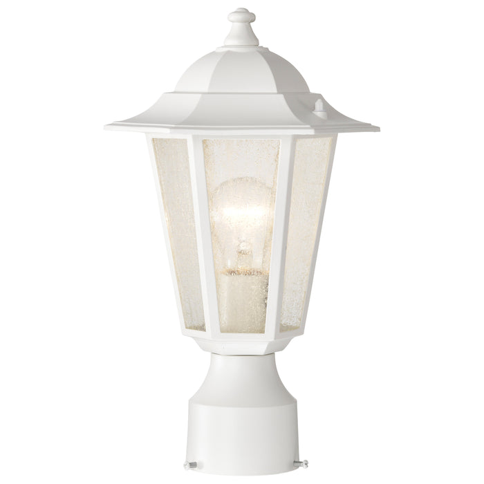 Cornerstone One Light Post Lantern in White