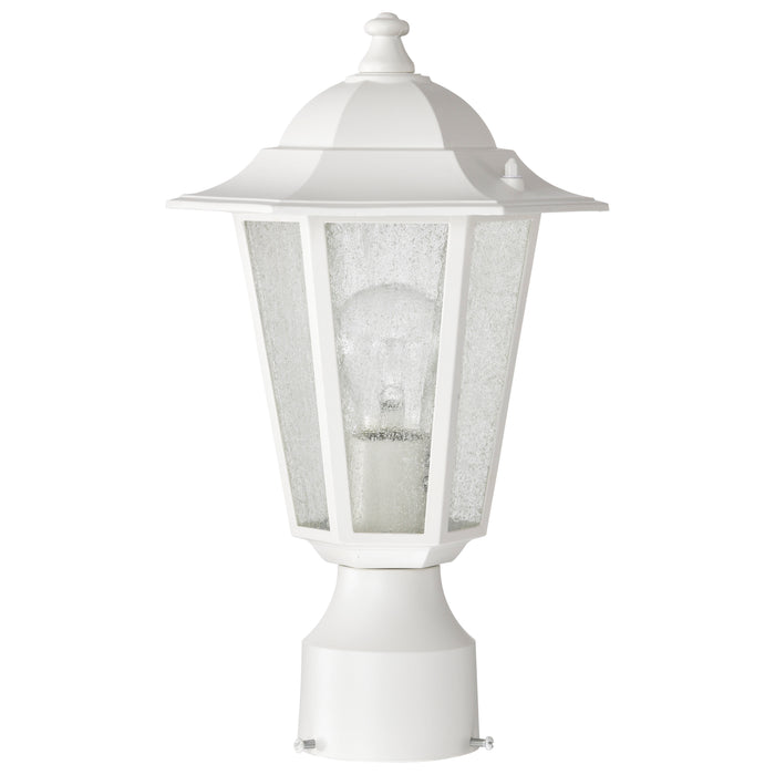 Cornerstone One Light Post Lantern in White