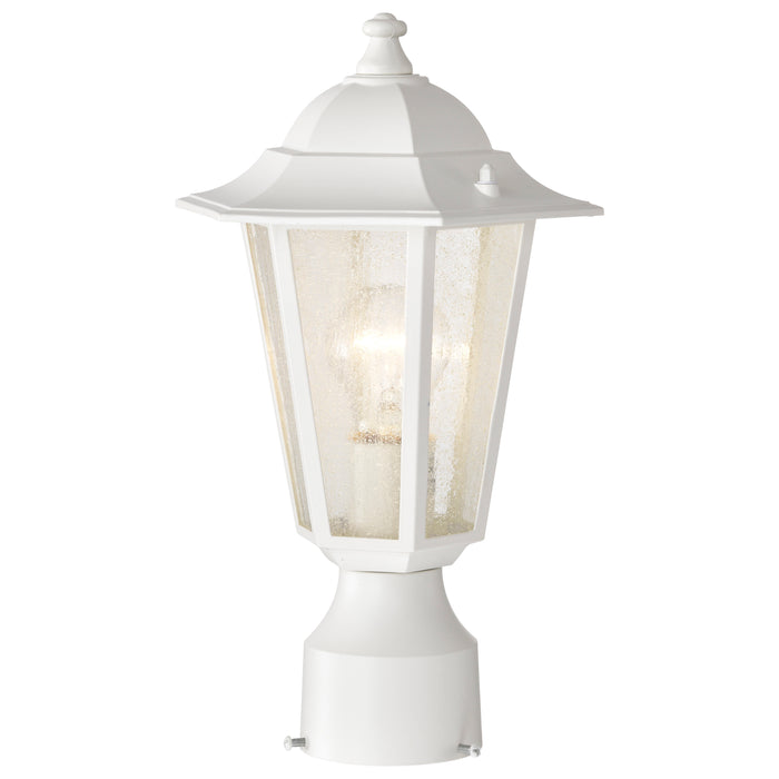 Cornerstone One Light Post Lantern in White