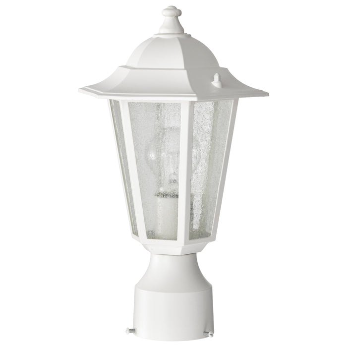 Cornerstone One Light Post Lantern in White