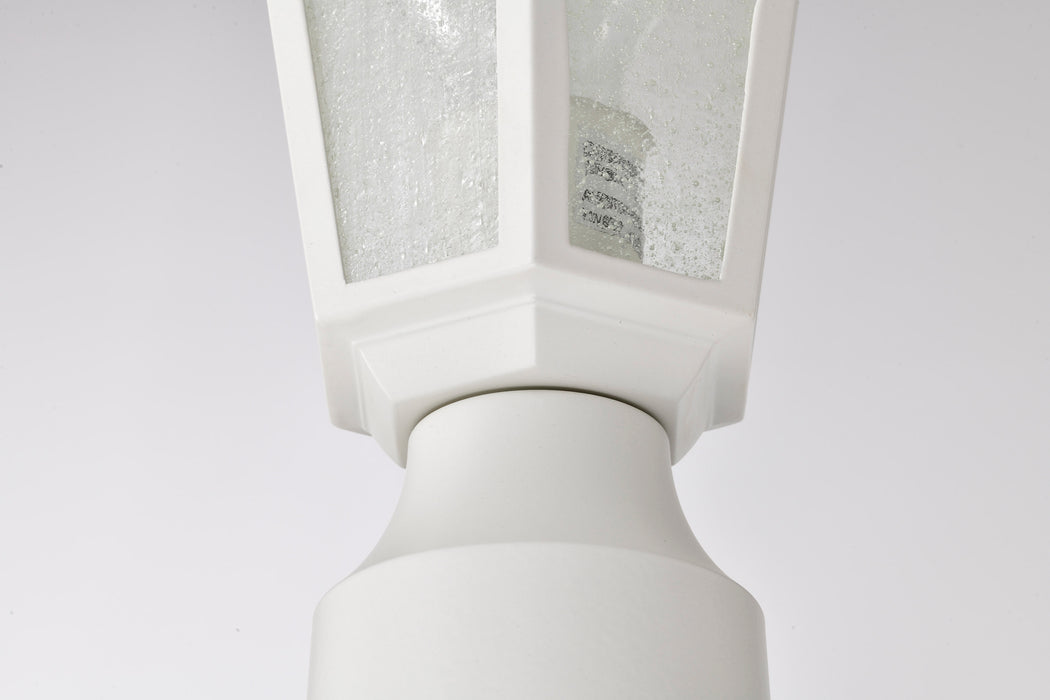 Cornerstone One Light Post Lantern in White