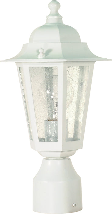 Cornerstone One Light Post Lantern in White