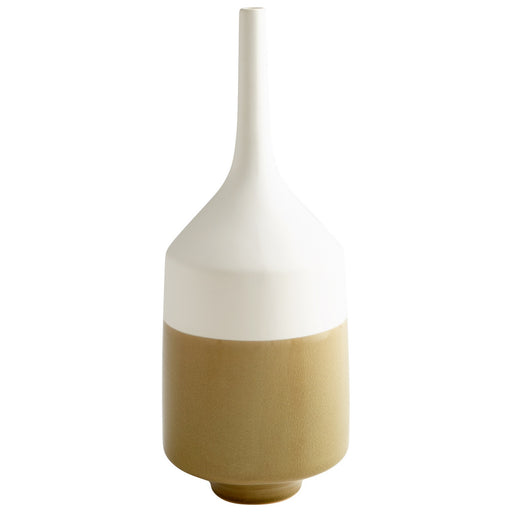 Myhouse Lighting Cyan - 06888 - Vase - Groove Line - White And Olive Crackle