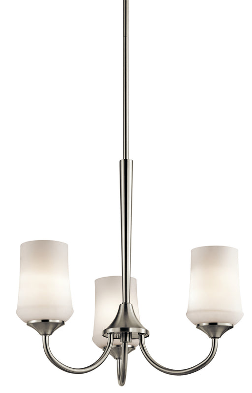 Myhouse Lighting Kichler - 43664NI - Three Light Chandelier - Aubrey - Brushed Nickel