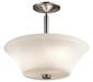 Myhouse Lighting Kichler - 43669NI - Three Light Semi Flush Mount - Aubrey - Brushed Nickel