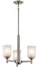 Myhouse Lighting Kichler - 43670NI - Three Light Mini Chandelier - Shailene - Brushed Nickel