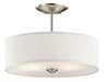 Myhouse Lighting Kichler - 43675NI - Three Light Semi Flush Mount - Shailene - Brushed Nickel