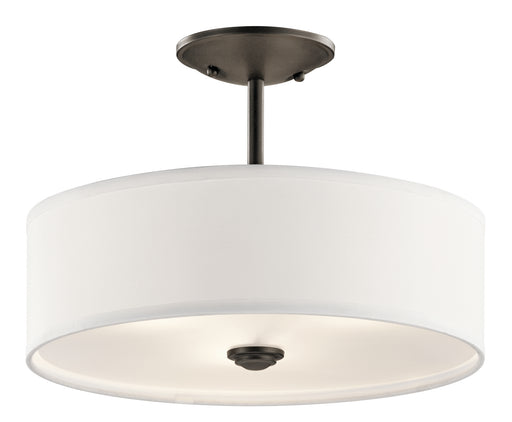 Myhouse Lighting Kichler - 43675OZ - Three Light Semi Flush Mount - Shailene - Olde Bronze