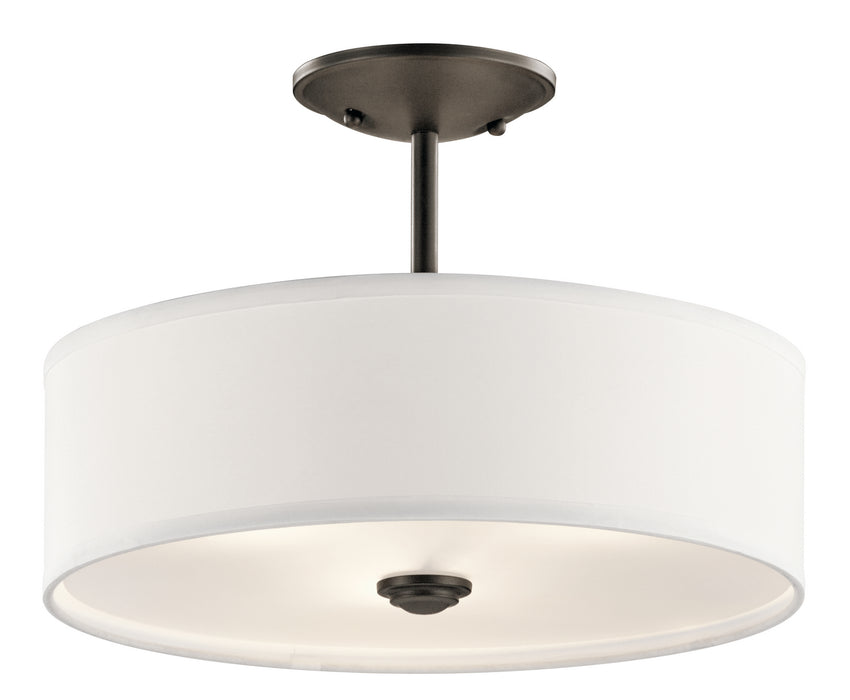 Myhouse Lighting Kichler - 43675OZ - Three Light Semi Flush Mount - Shailene - Olde Bronze